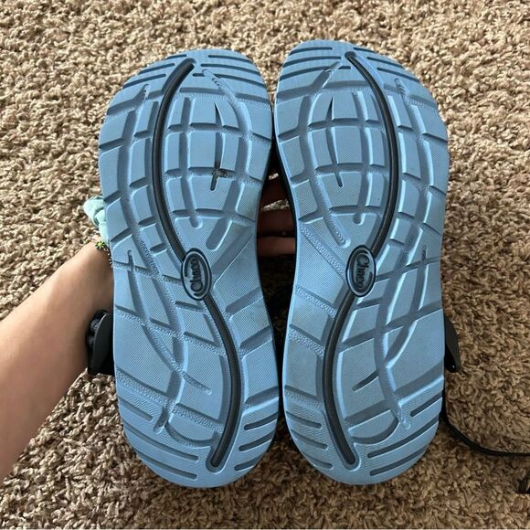 Chaco Women's ZX/3 Classic Strappy Sandals Blue Hollow Eclipse Size 11 Outdoor - Picture 7 of 8